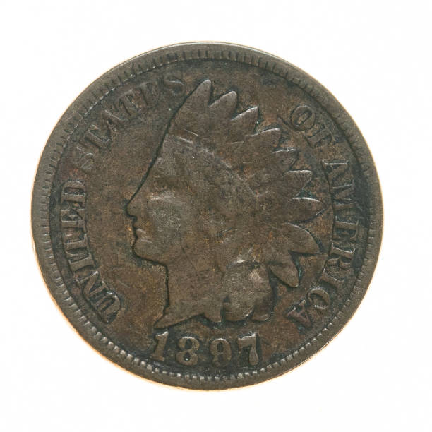 istock 1897 Copper One Cent Coin - Indian Head Penny 1448227572