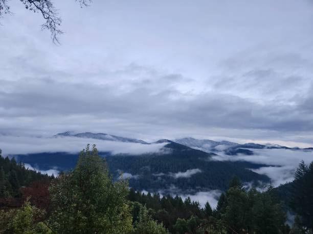 istock Foggy mountain as temperatures cool 1448239584