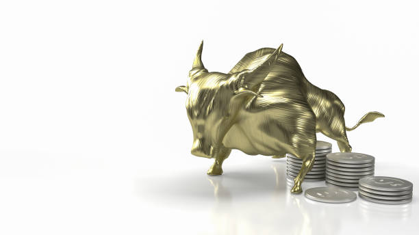 istock The golden bull and coins on white background 3d rendering 1448243047