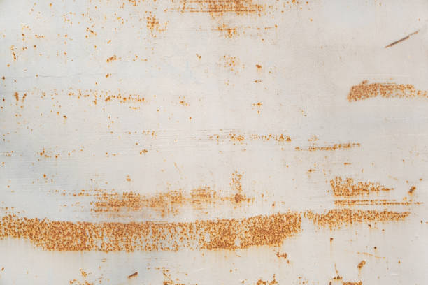 istock Aged surface, painted metal. Corrosion background. close up 1448245813