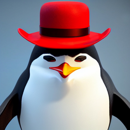 Penguin Using Red Hat 56