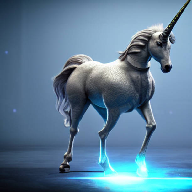 istock Unicorn with Green Light 8 1448251329