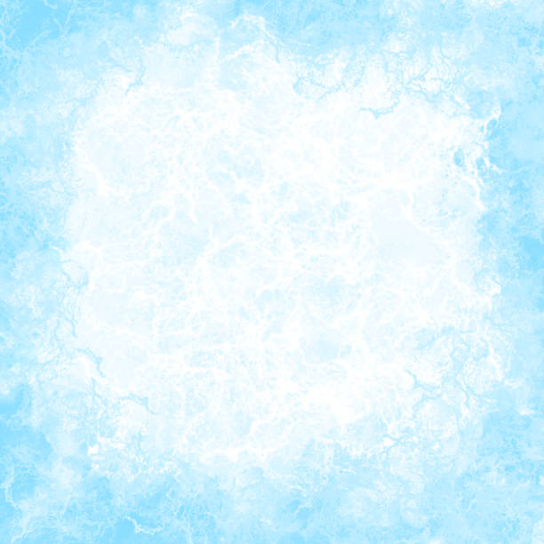 istock Blue tone watercolor texture background for winter, grunge background 1448253632