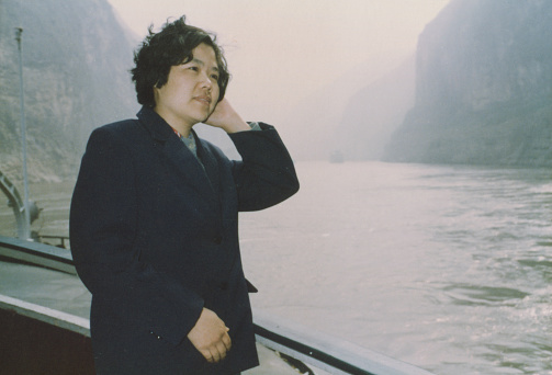 1990s Chinese Women Visit the Three Gorges of the Yangtze River on Board