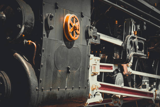 locomotive à vapeur sl (east collection park) - tobacco wagon photos et images de collection