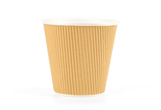 istock Paper coffee cup isolated on white background with clipping path, Coffee to go in a disposable cup concept. 1448271367