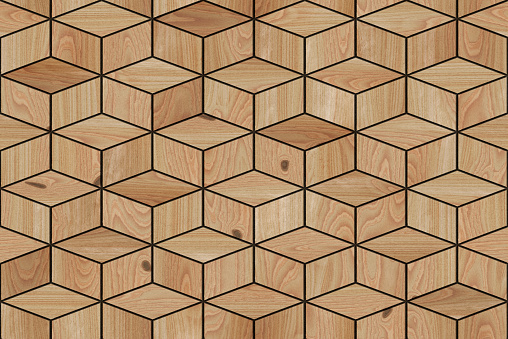 Square patterned parquet for background