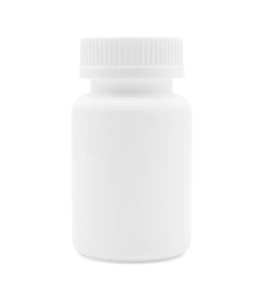 istock White plastic medicine bottle isolated on white with clipping path. 1448276762
