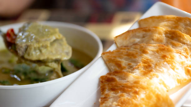 istock Roti curry Islam food  in the restaurant 1448277892