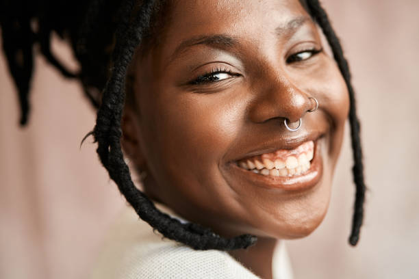 Smiley happy african woman