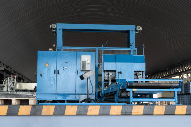 istock Pallet Handling Machine in the industry. 1448294436