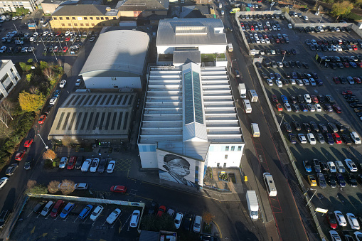 aerial view of Hull Royal infirmary site, Hull University Teaching Hospital,  Kingston upon Hull
