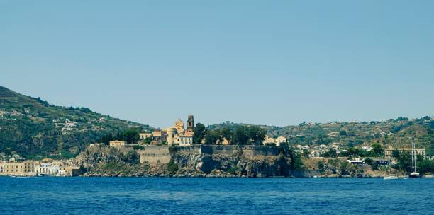 istock Lipari Castle From the Sea 1448301388
