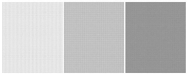 illustrations, cliparts, dessins animés et icônes de ensemble de minuscules fonds pointillés noirs. motif vectoriel à pois. - polka dot