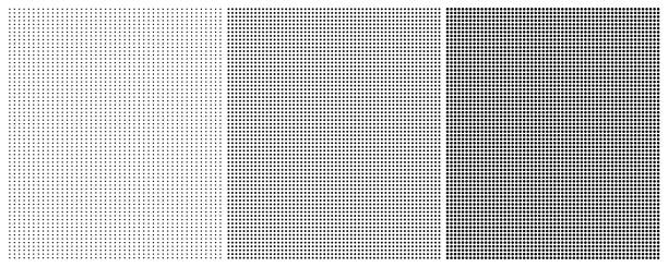 Set of tinys black dotted backgrounds. Polka dot vector pattern. Set of tinys black dotted backgrounds. Polka dot vector pattern. Vector 10 Eps. polka dot stock illustrations