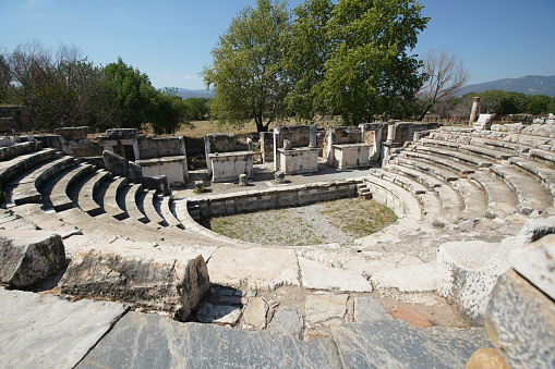 Bouleuterion, Council House in Aphrodisias Ancient City in Geyre, Aydin, Turkiye
