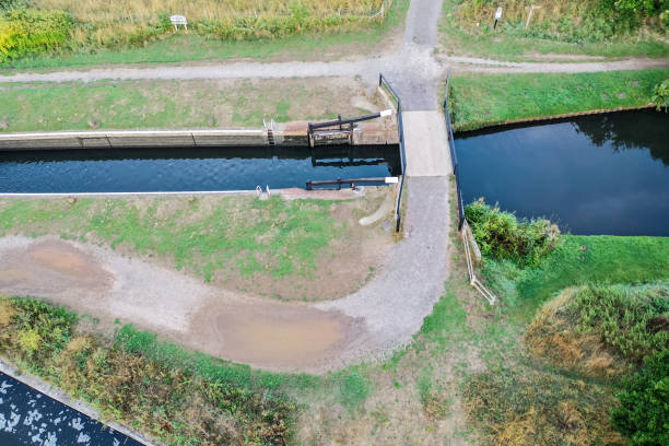 istock Aerial view of St Catherine's Lock Surrey England 1448309816