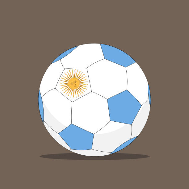stockillustraties, clipart, cartoons en iconen met argentina football - argentina fans world cup