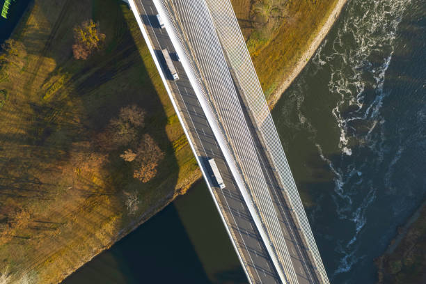 istock suspension bridge over the river (aerial) 1448312174