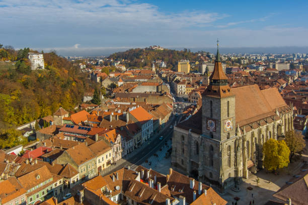 istock Brasov old town in autumn 1448312540