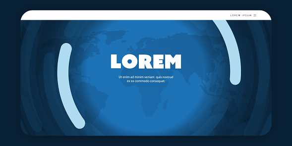 Global Business Template - Design Concept in Editable Vector Format