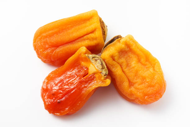 istock Japanese dried persimmon on white background 1448317565