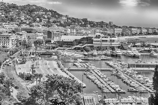 Aerial view of Fontvieille Harbour