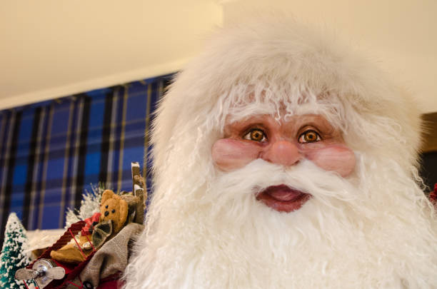 Headshot on Santa Claus mannequin