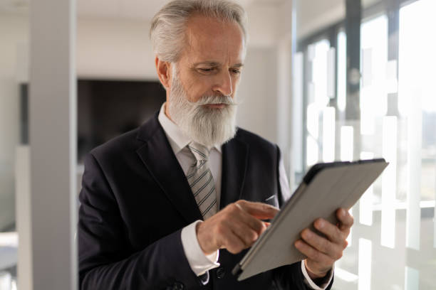 istock Business man in the office. 1448329097