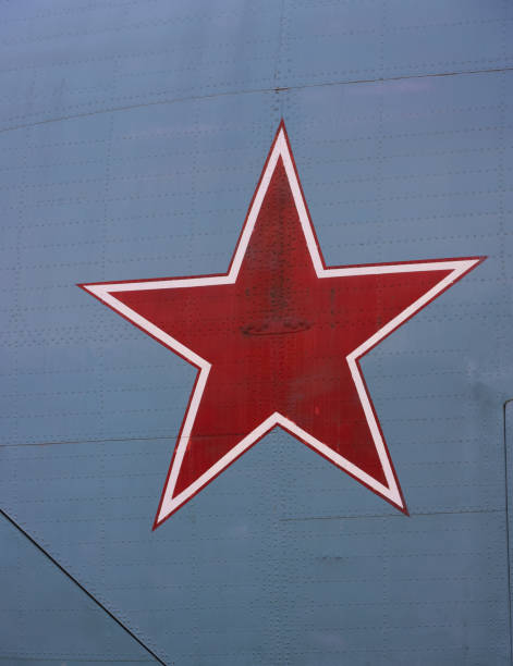 istock Soviet Union red star symbol on military aircraft 1448330211