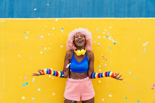 istock Beautiful woman skating with roller skates and having fun. 1448337322