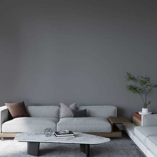istock Living Room Wall Mockup, Picture Frame Mockup, Wall Art Mockup, Interior Mockup 1448343492