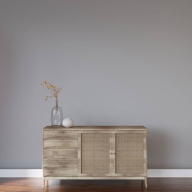 istock Living Room Console Wall Mockup, Picture Frame Mockup, Wall Art Mockup, Interior Mockup 1448343511