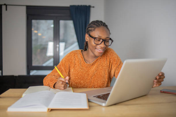 istock Woman working from home 1448345206