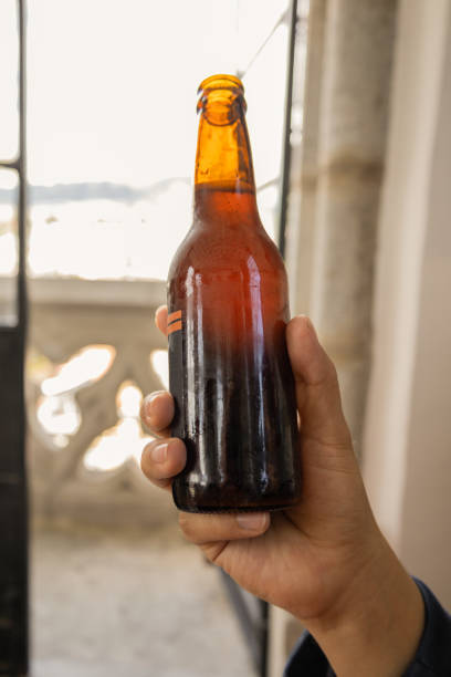 istock showing a bottle of beer for toast, refreshing drink 1448348249