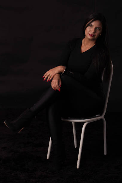 istock Woman in black 1448350547