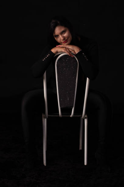 Woman in black