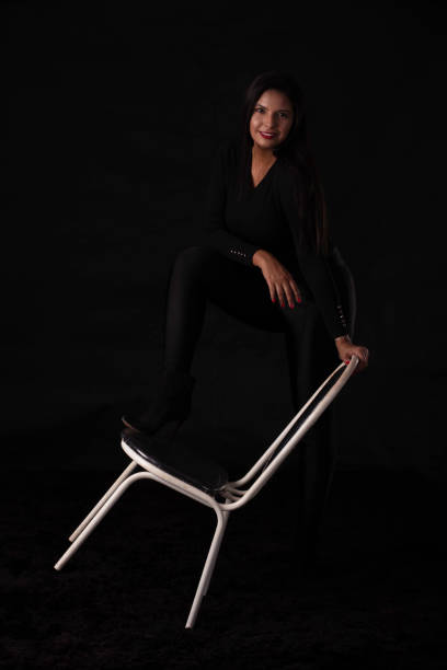 istock Woman in black 1448350558