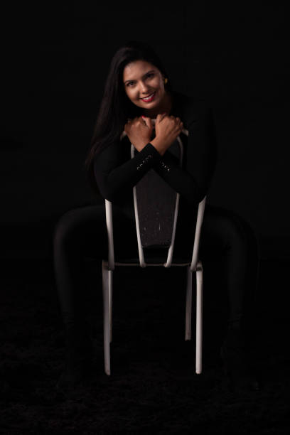 istock Woman in black 1448350559