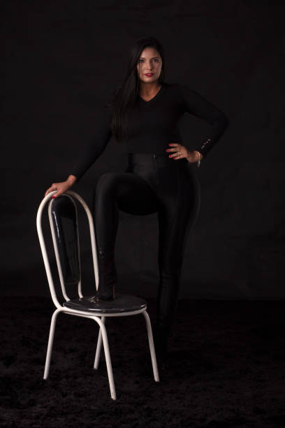 istock Woman in black 1448350566