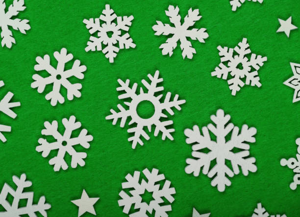 istock White snowflakes Christmas decoration 1448351348