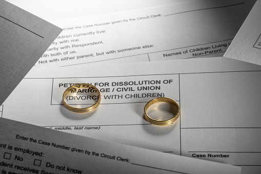 Divorce petition form with children