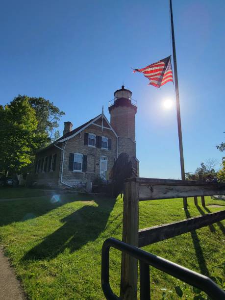 istock Lighthouse Lake Michigan 1448358811