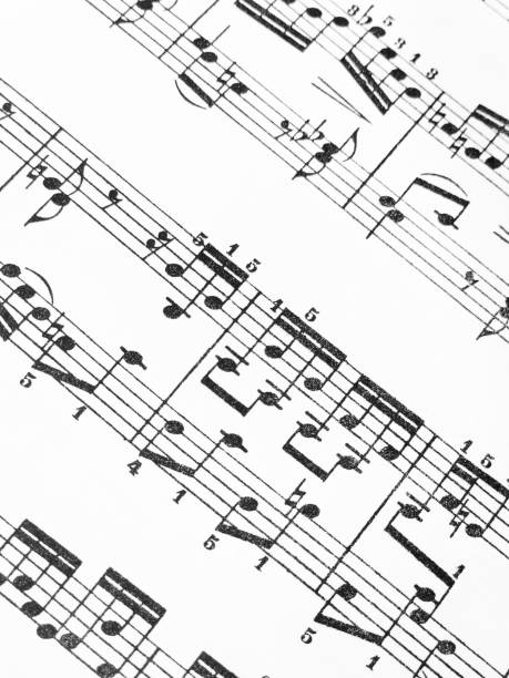 istock piano sheet music, classical music 1448360229