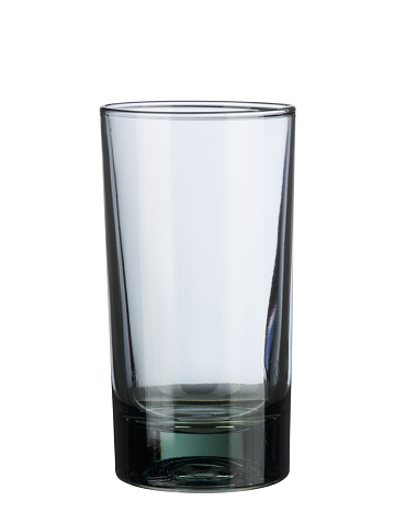 Whiskey glass on a white background