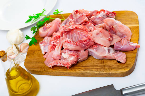 istock Raw fresh minced rabbit with onion and spices 1448362938