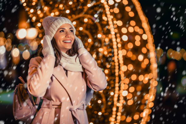 istock Young woman winter portrait 1448367453