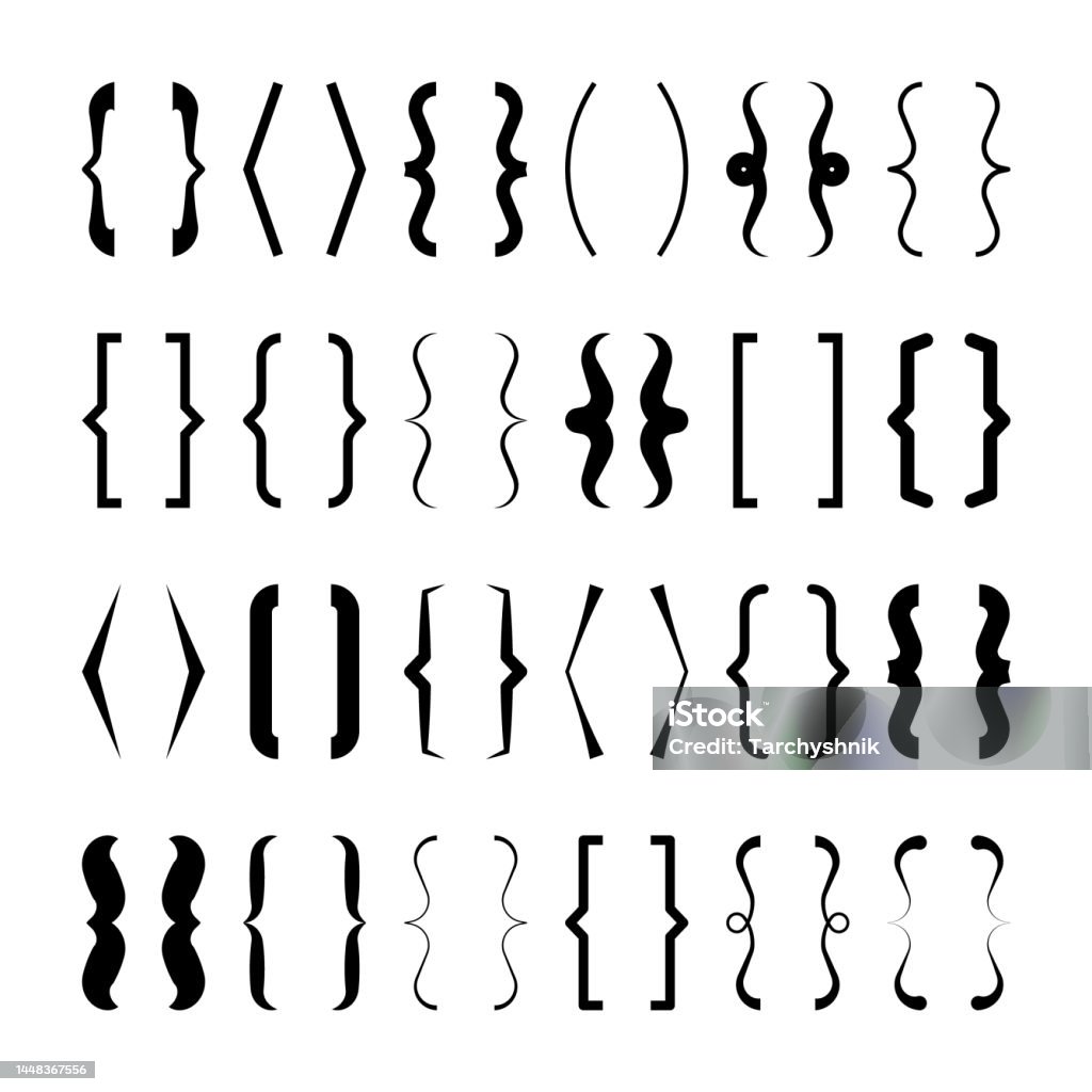 Text Brackets Collection Black Quotation Box Curly Square And Corner Text Brackets Collection Black Quotation Box Curly Square And Corner