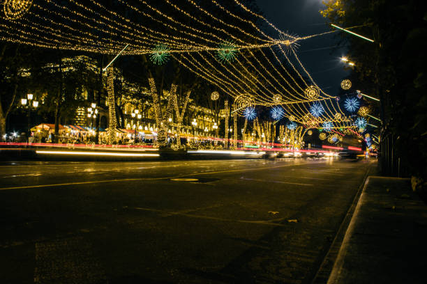 istock Christmas street lights 1448368590