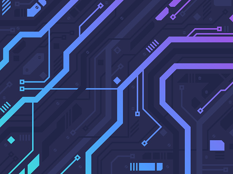 Tech Circuit Board Abstract Background